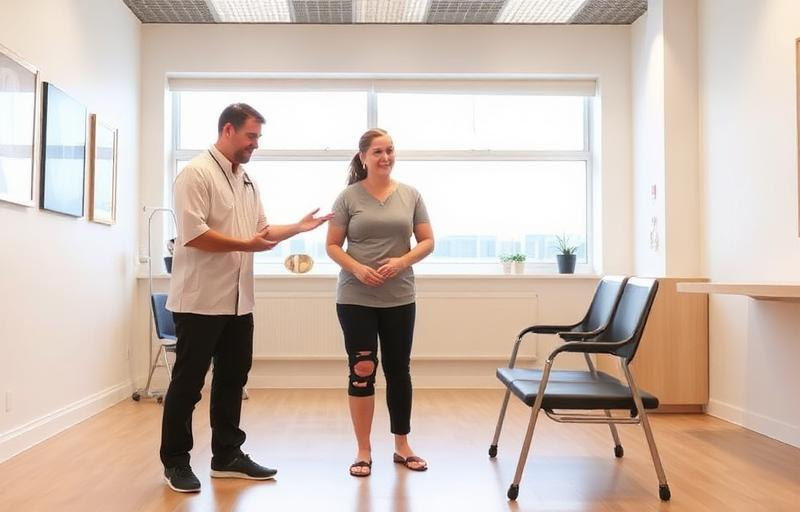 Post-surgical rehabilitation program with guided recovery exercises